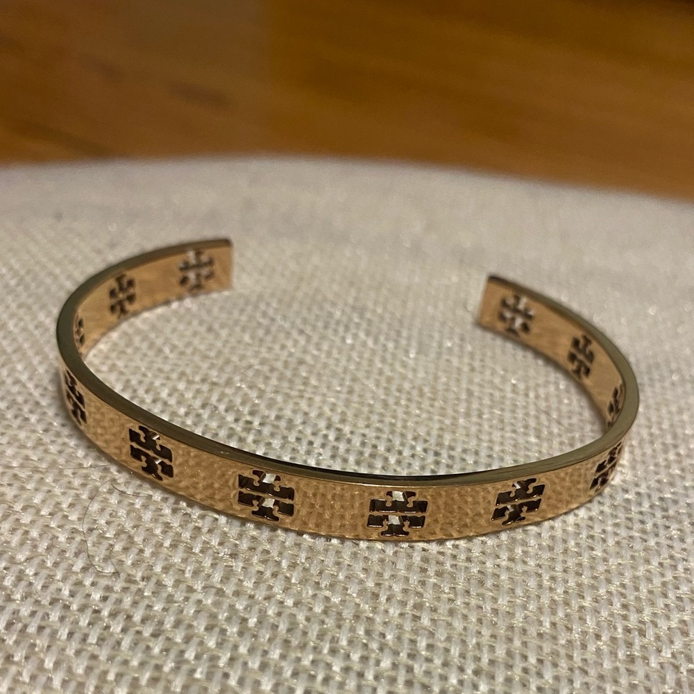 Tory Burch Pierced T Bangle